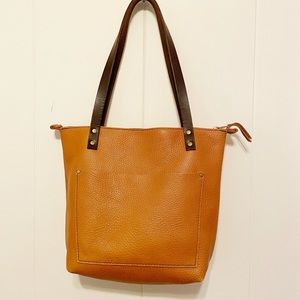 Portland Leather Goods Zipper Tote Dune